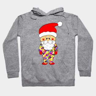 FUNNY Santa Claus Jelly Bean Pajamas Hoodie